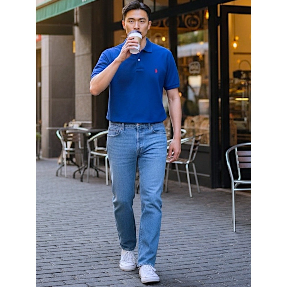 Wrangler‎ Jeans Men's Size 42X30 10ZM200SX  Light/Medium Wash